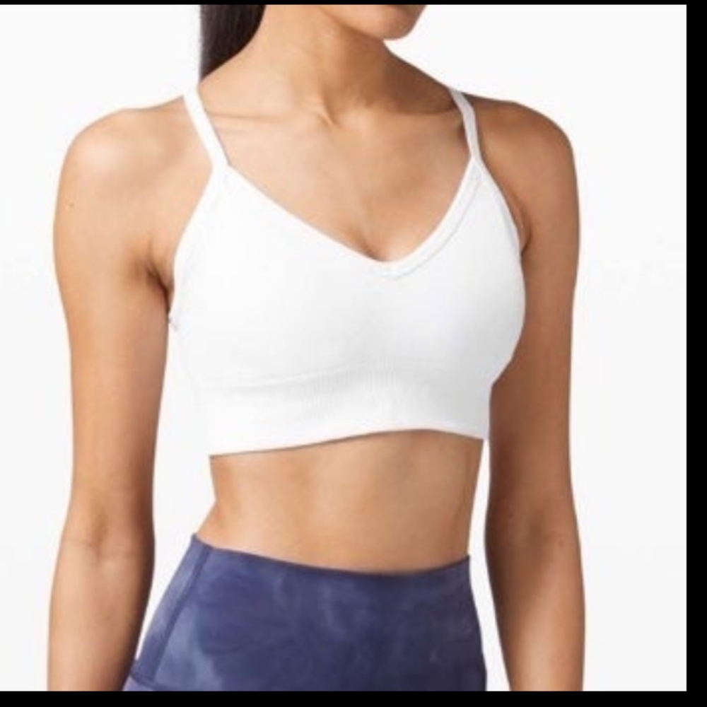 Lululemon Ebb to Street Bra WHITE C/D Size 8
